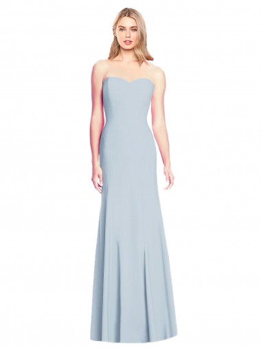 Sleeveless Sweetheart Low Back Stretch Crepe Trumpet Formal Dress Online