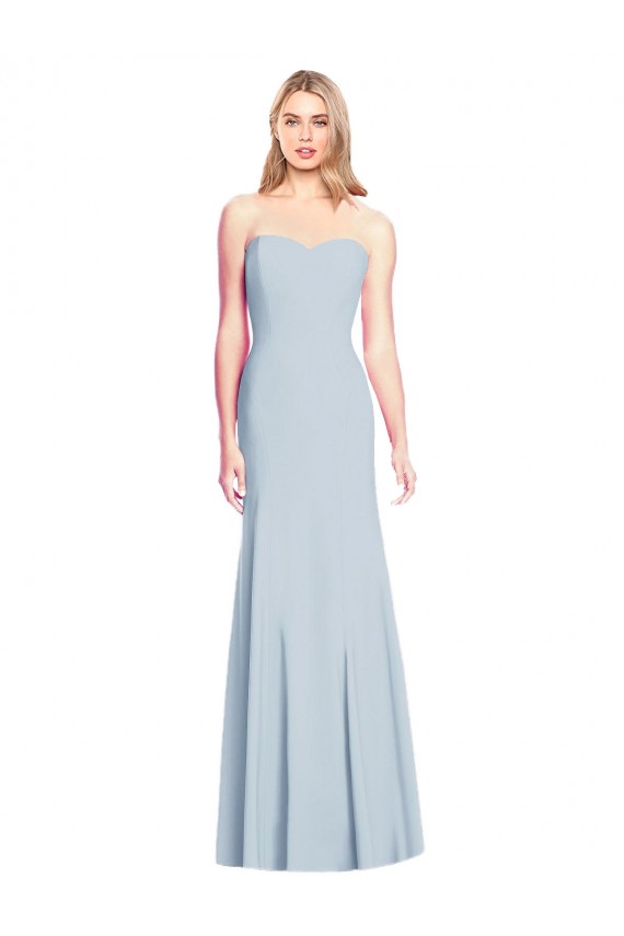 Sleeveless Sweetheart Low Back Stretch Crepe Trumpet Formal Dress Online