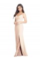 Sleeveless Spaghetti Straps Stretch Crepe Trumpet Semi Formal Evening Dress Online