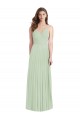 Cold Shoulder Spaghetti Straps Soft Chiffon Trumpet Semi Formal Evening Dress Online
