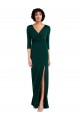 Long Sleeves V-Neck V-Back Spandex Trumpet Formal Evening Dress Online