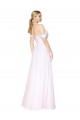 Sleeveless Off the Shoulder Soft Chiffon A-Line Formal Evening Gown Online